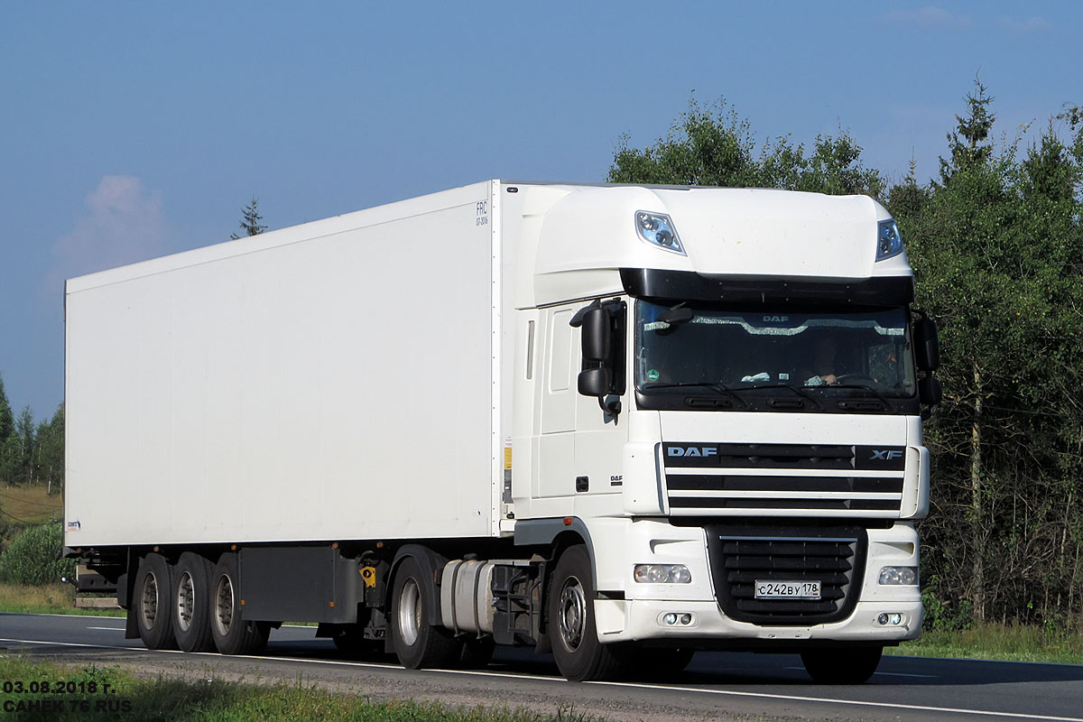 Санкт-Петербург, № С 242 ВУ 178 — DAF XF105 FT