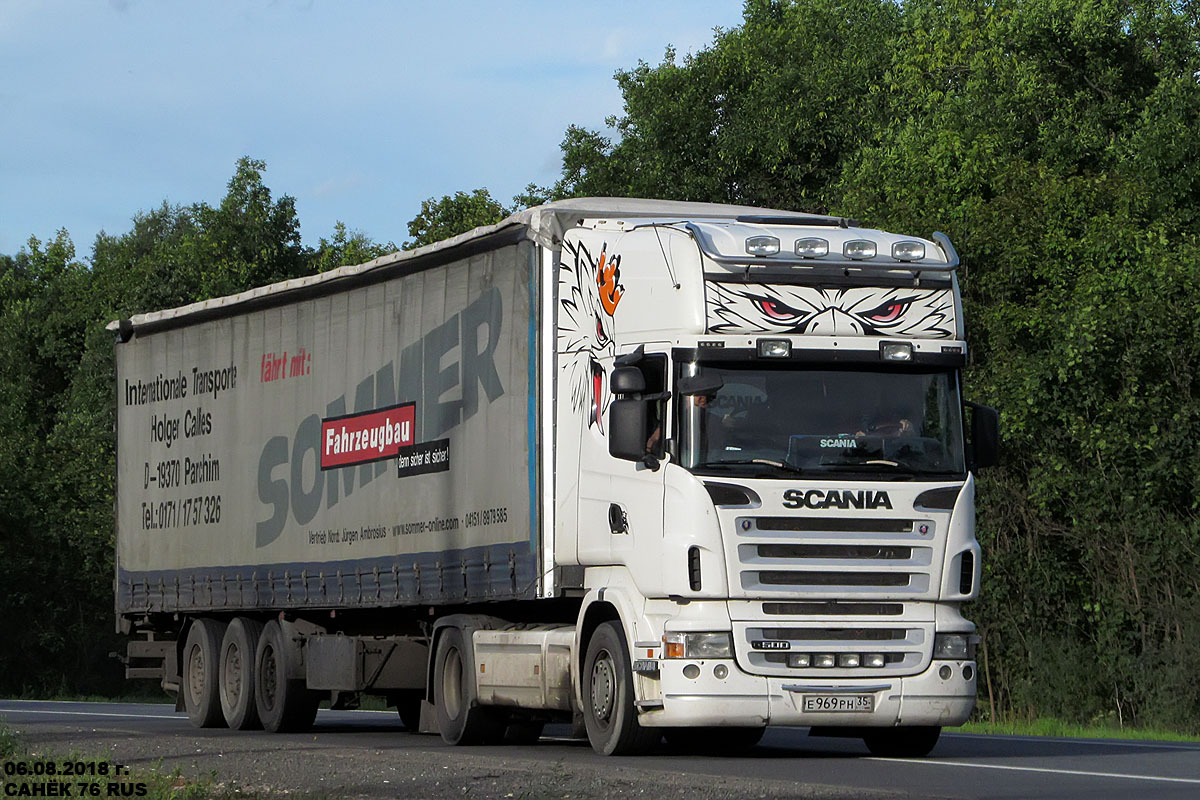 Вологодская область, № Е 969 РН 35 — Scania ('2004) R420