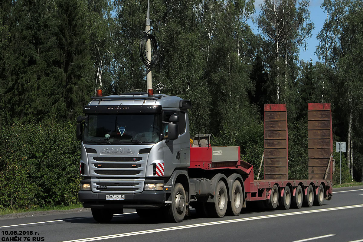 Нижегородская область, № Е 048 НО 152 — Scania ('2009) G420