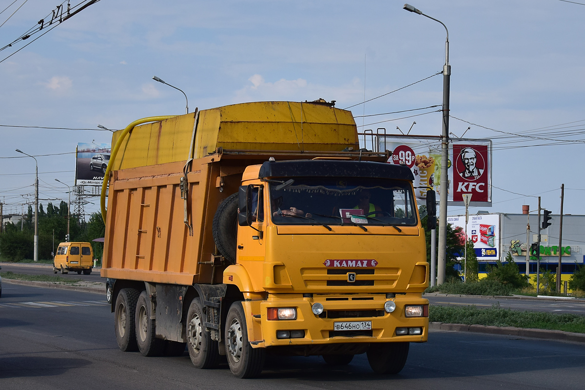 Волгоградская область, № В 646 НО 134 — КамАЗ-65201-63