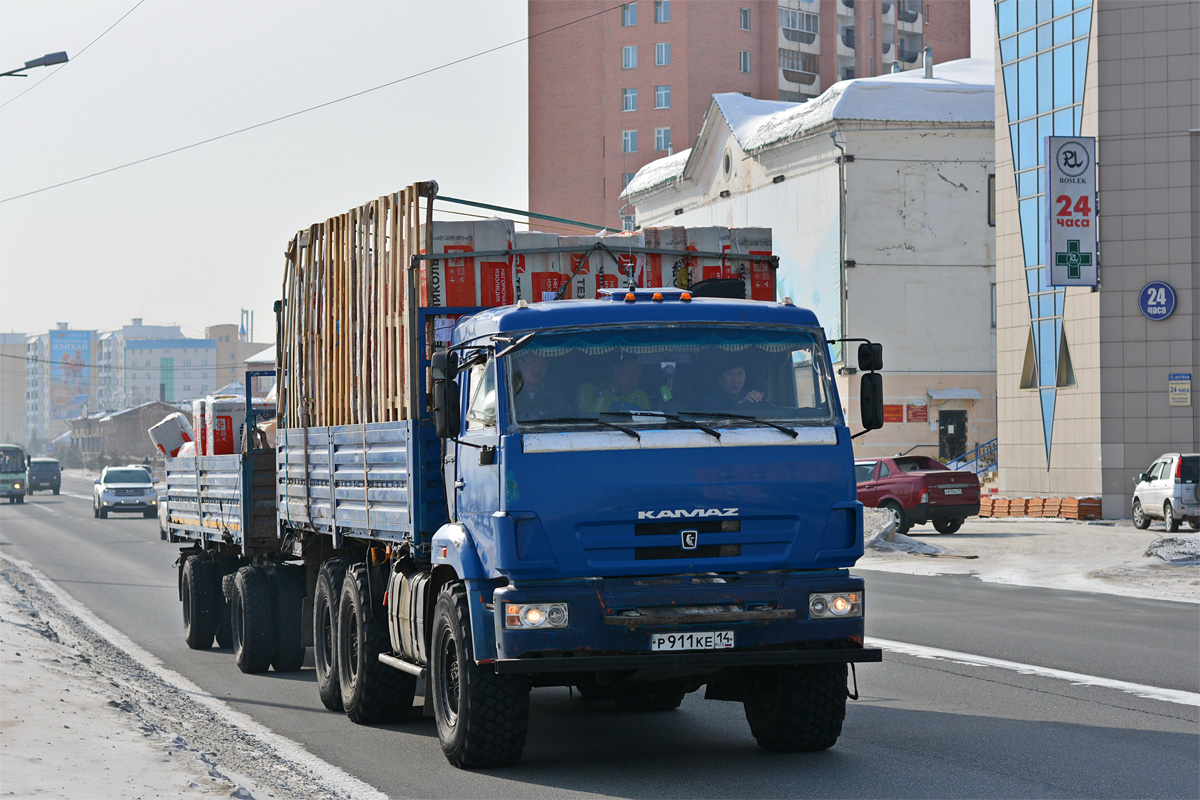 Саха (Якутия), № Р 911 КЕ 14 — КамАЗ-43118-24