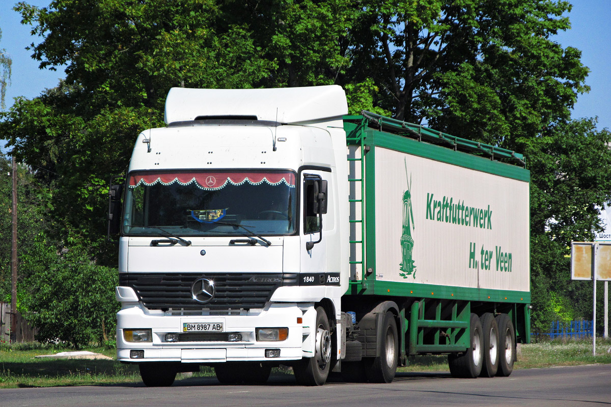 Сумская область, № ВМ 8987 АВ — Mercedes-Benz Actros ('1997) 1840