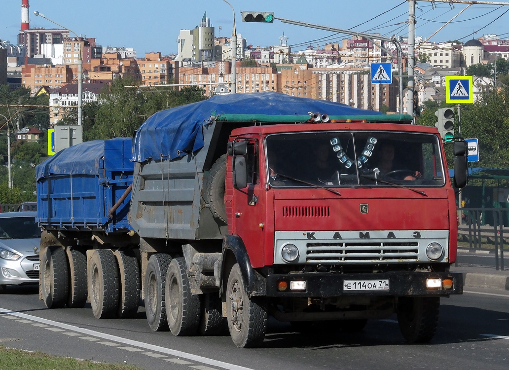 Тульская область, № Е 114 ОА 71 — КамАЗ-55111 (общая модель)