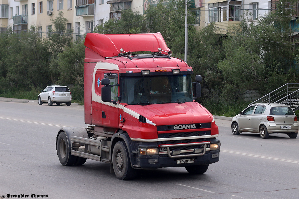 Кемеровская область, № В 646 ЕК 142 — Scania ('1996) T-Series 124L