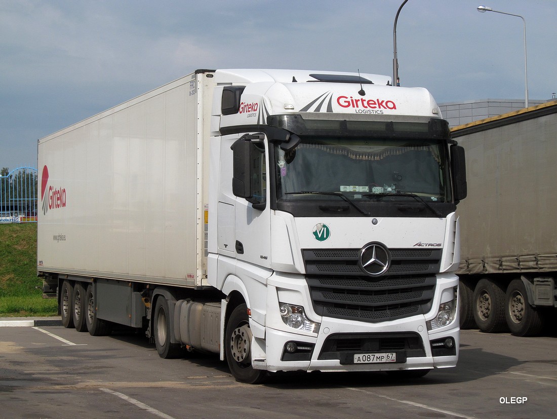 Смоленская область, № А 087 МР 67 — Mercedes-Benz Actros ('2011) 1845