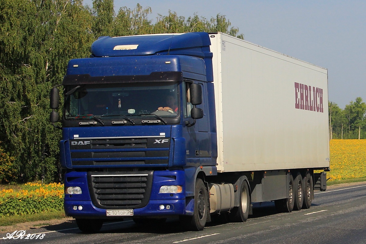 Волгоградская область, № С 101 ОР 34 — DAF XF105 FT