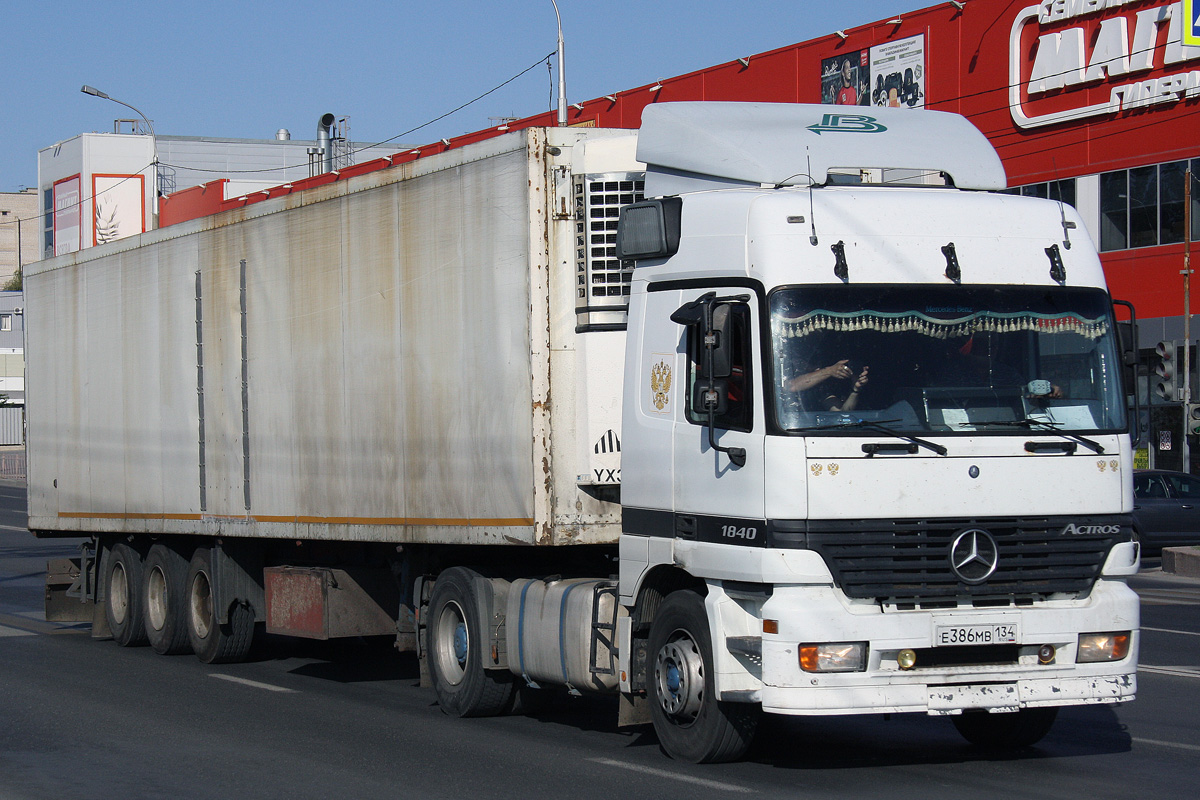 Волгоградская область, № Е 386 МВ 134 — Mercedes-Benz Actros ('1997) 1840