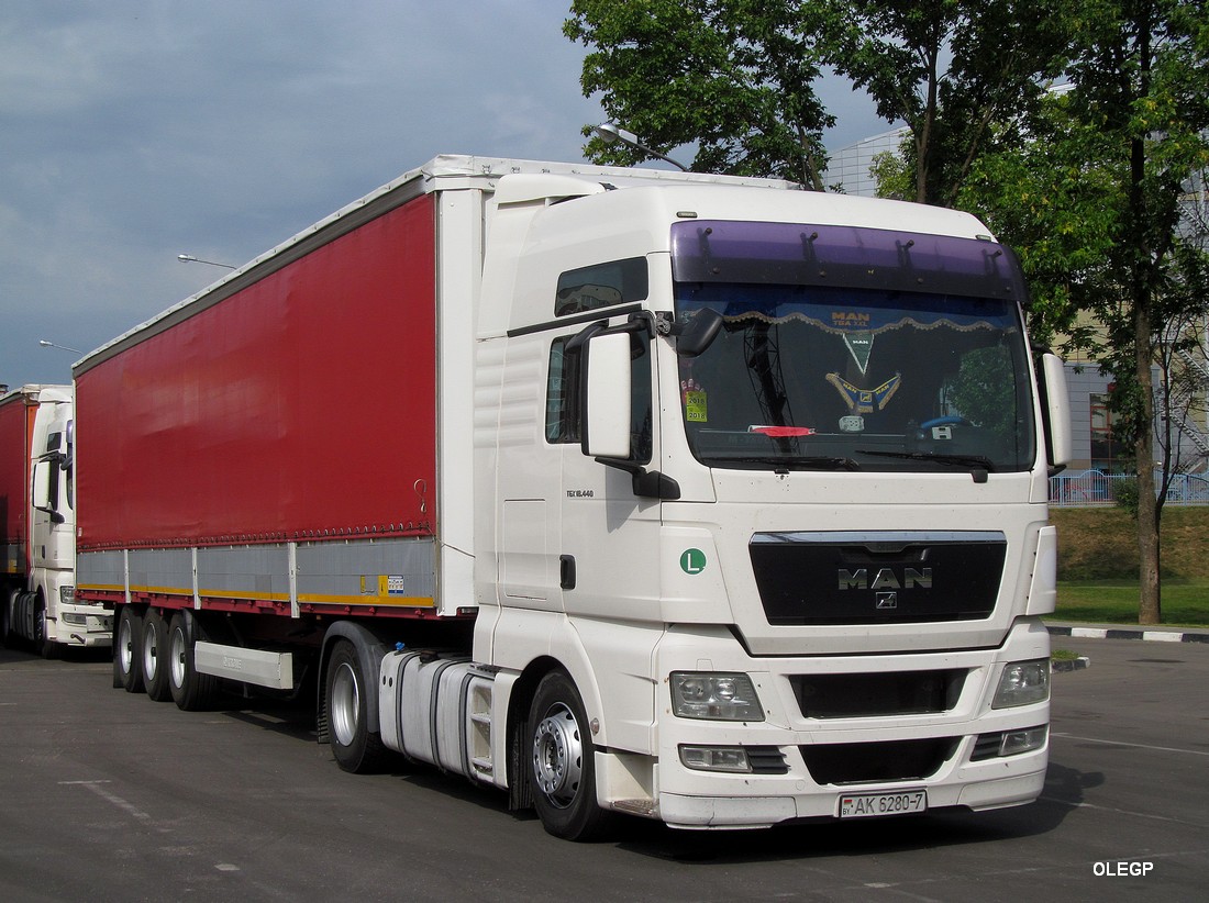 Минск, № АК 6280-7 — MAN TGX ('2007) 18.440