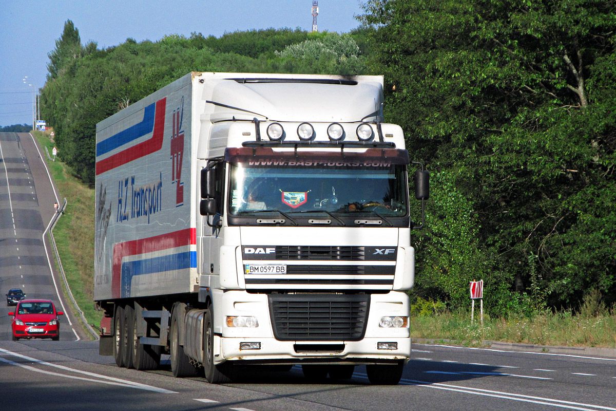 Сумская область, № ВМ 0597 ВВ — DAF XF95 FT