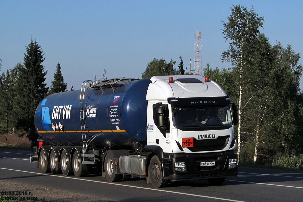 Рязанская область, № Е 854 СХ 62 — IVECO Stralis ('2012)