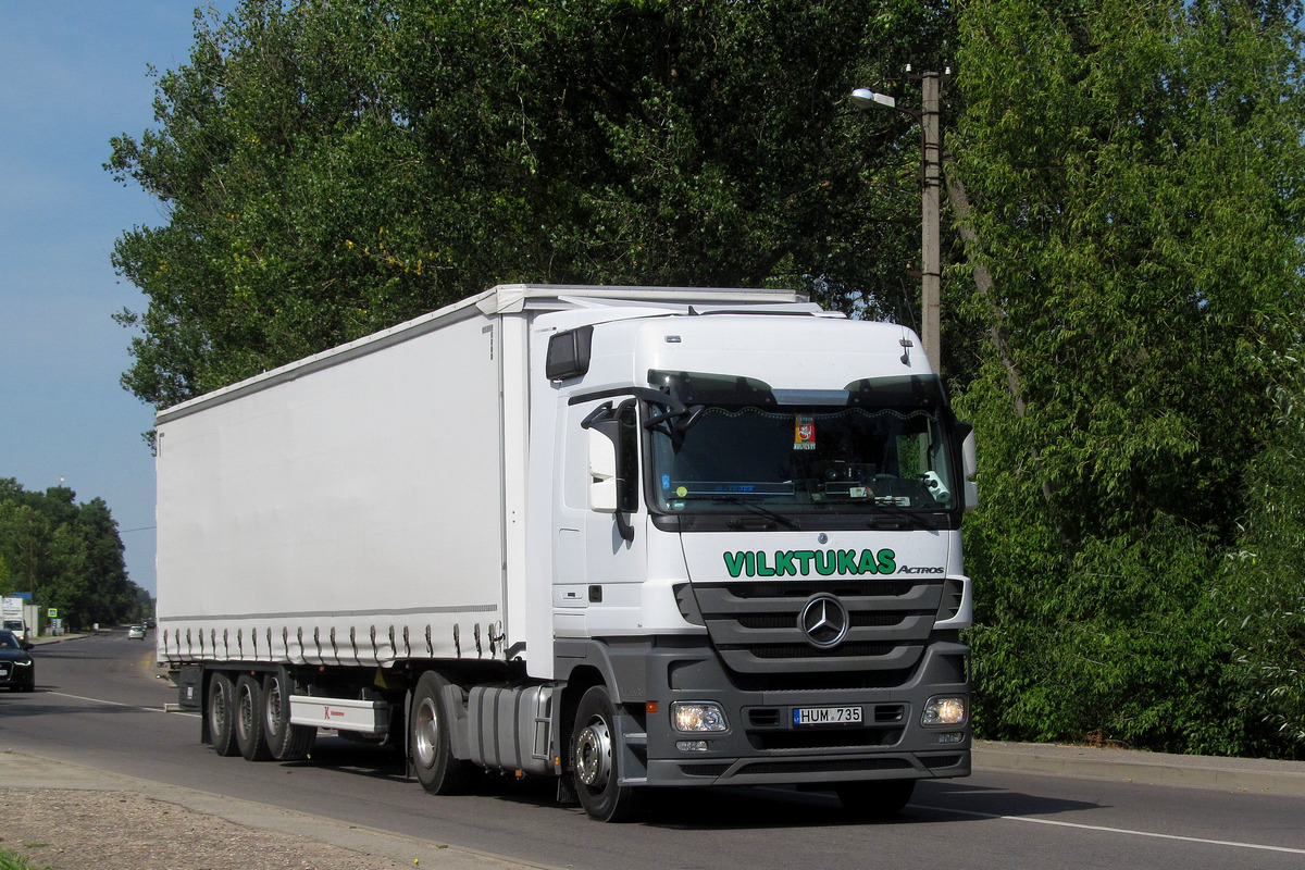 Литва, № HUM 735 — Mercedes-Benz Actros ('2009)