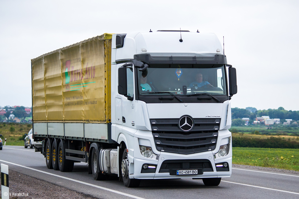 Закарпатская область, № АО 4581 ВО — Mercedes-Benz Actros ('2011) 1845