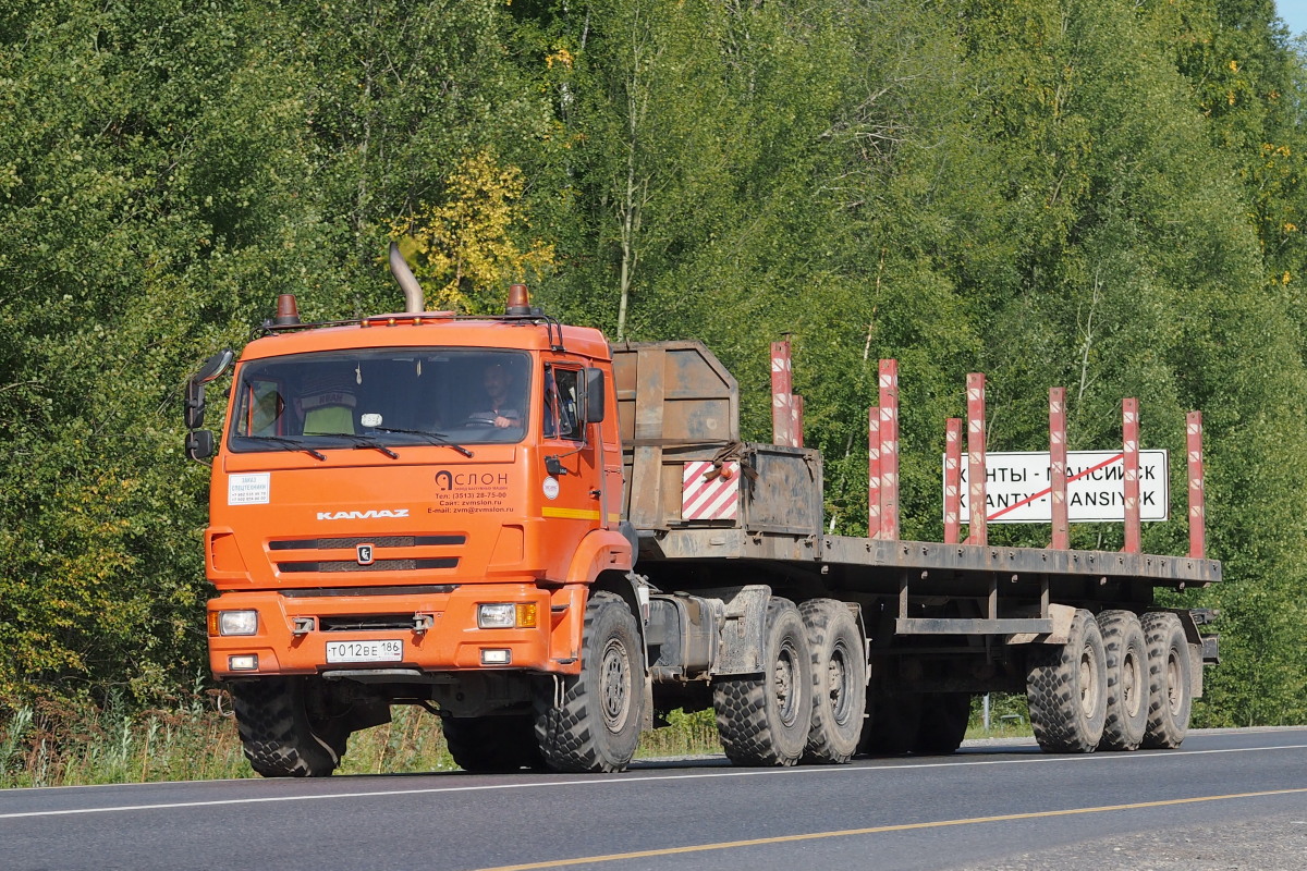 Ханты-Мансийский автоном.округ, № Т 012 ВЕ 186 — КамАЗ-53504-46