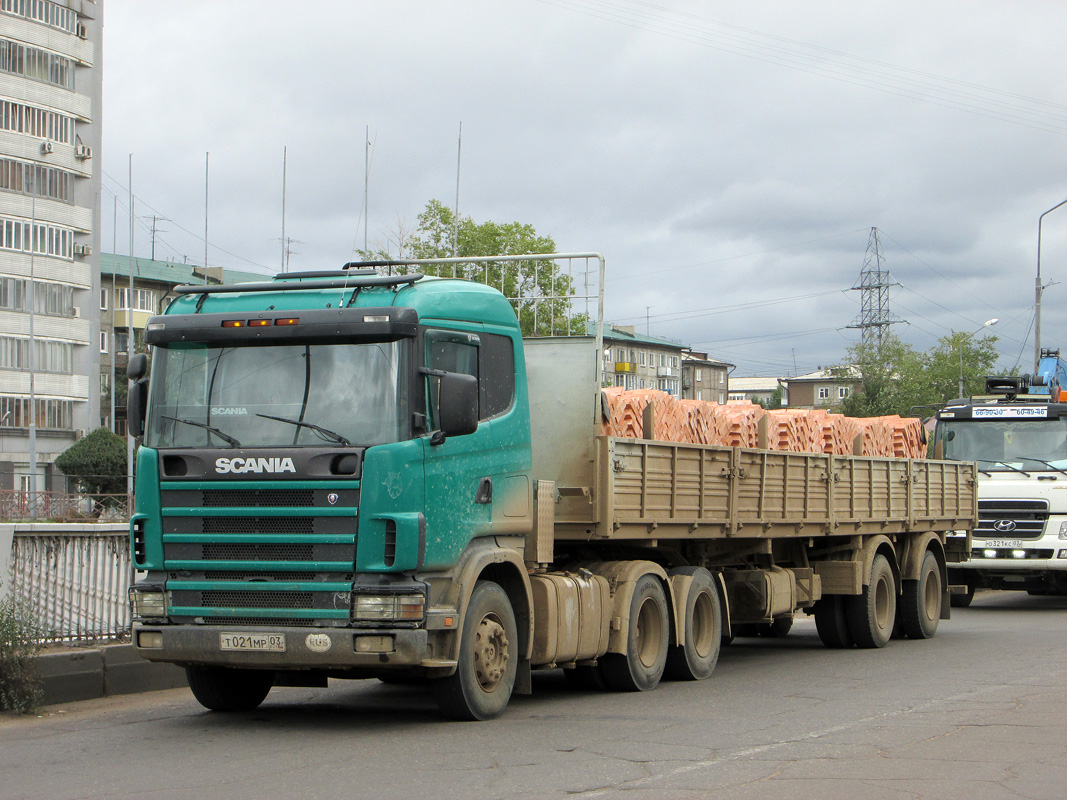 Бурятия, № Т 021 МВ 03 — Scania ('1996) R124G