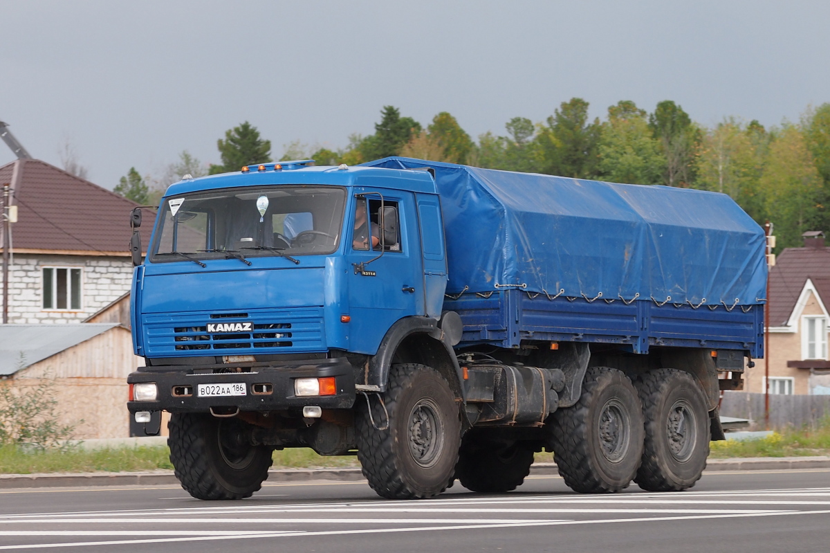 Ханты-Мансийский автоном.округ, № В 022 АА 186 — КамАЗ-43114-15 [43114R]