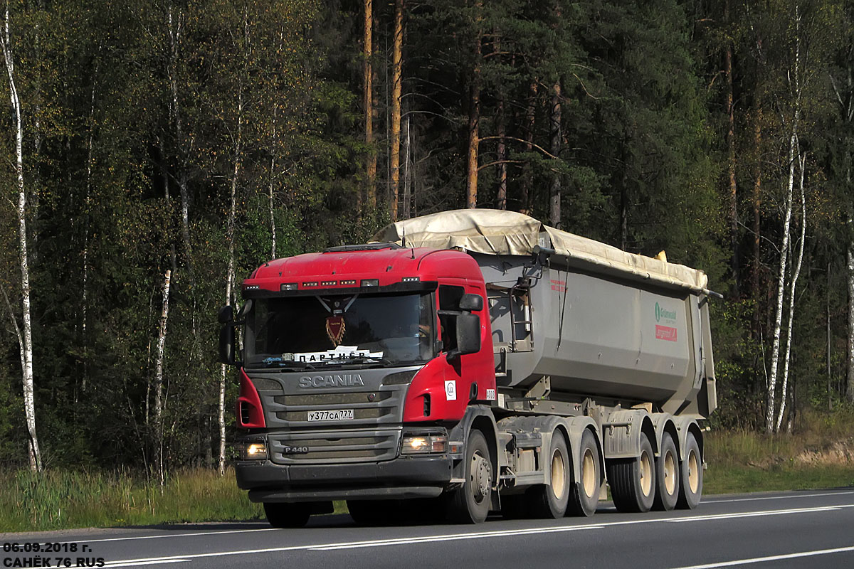 Московская область, № У 377 СА 777 — Scania ('2011) P440