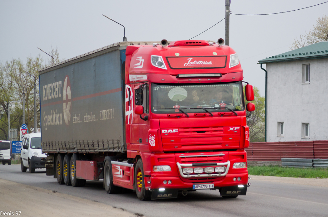 Днепропетровская область, № АЕ 6792 ІН — DAF XF105 FT