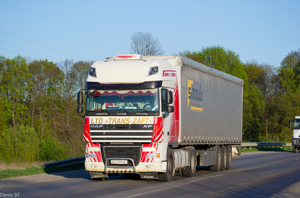 Хмельницкая область, № ВХ 7093 ВІ — DAF XF105 FT