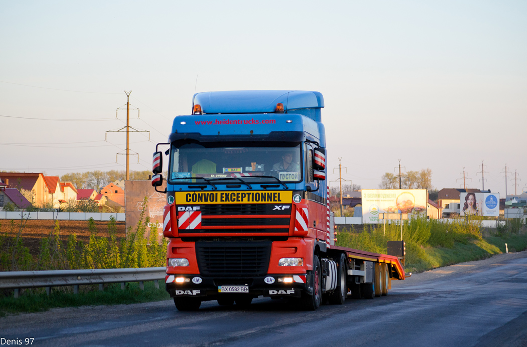 Хмельницкая область, № ВХ 0582 ВВ — DAF XF95 FT