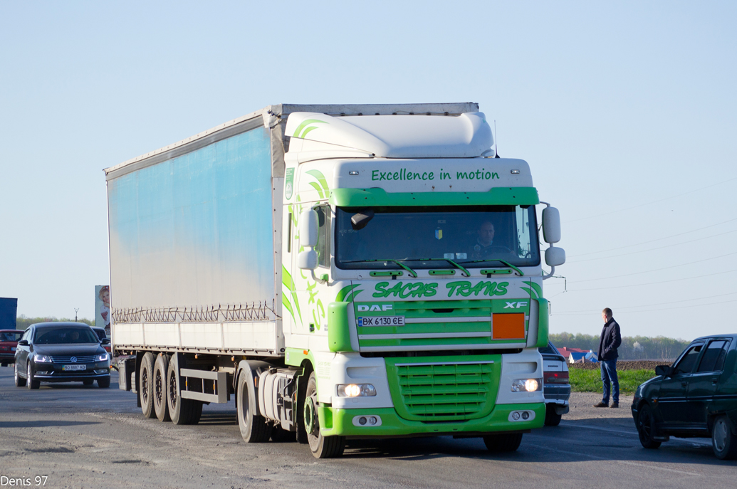 Хмельницкая область, № ВХ 6130 СЕ — DAF XF105 FT