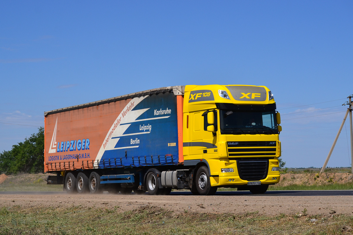 Волгоградская область, № В 161 ЕС 134 — DAF XF105 FT