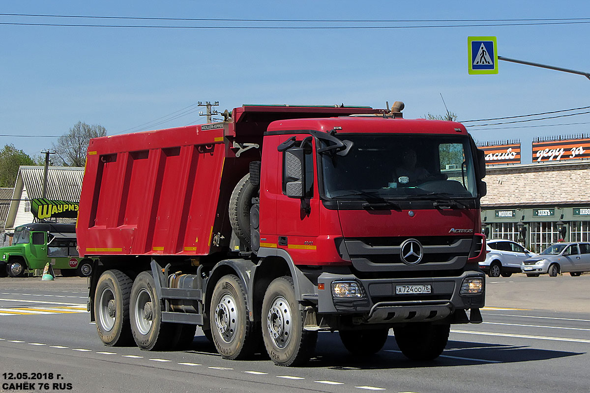 Ярославская область, № А 724 ОО 76 — Mercedes-Benz Actros '09 4141 [Z9M]