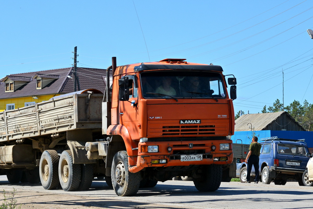 Саха (Якутия), № А 003 АК 138 — КамАЗ-65225 [652250]