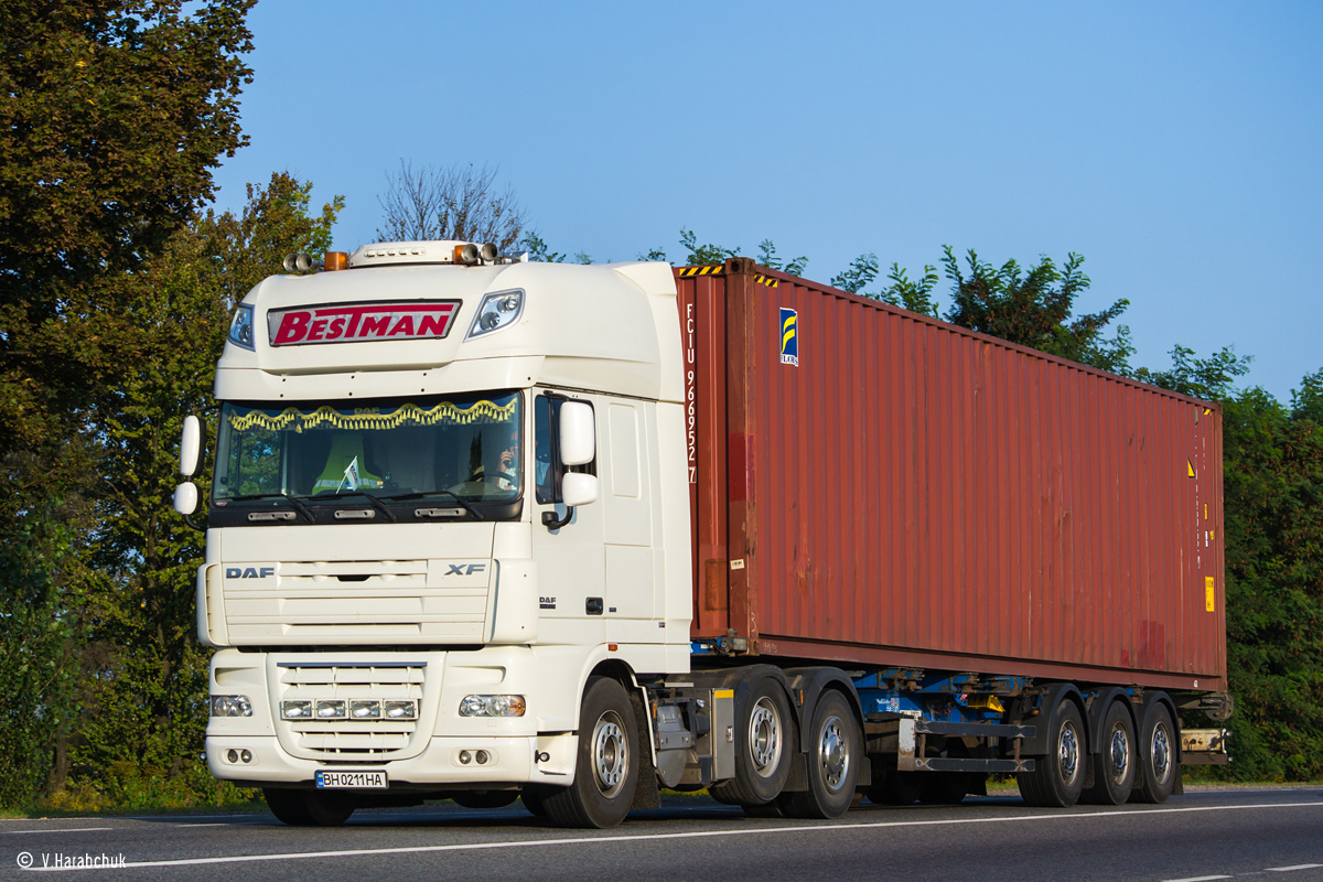 Одесская область, № ВН 0211 НА — DAF XF105 FTG