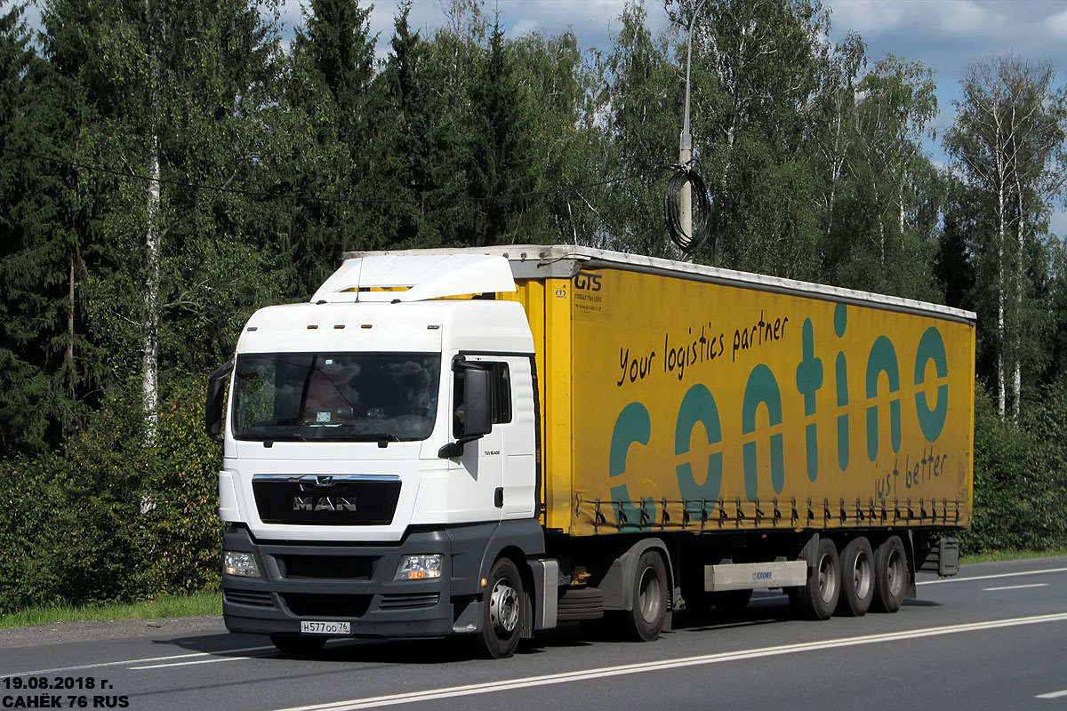 Ярославская область, № Н 577 ОО 76 — MAN TGX ('2012) 18.400