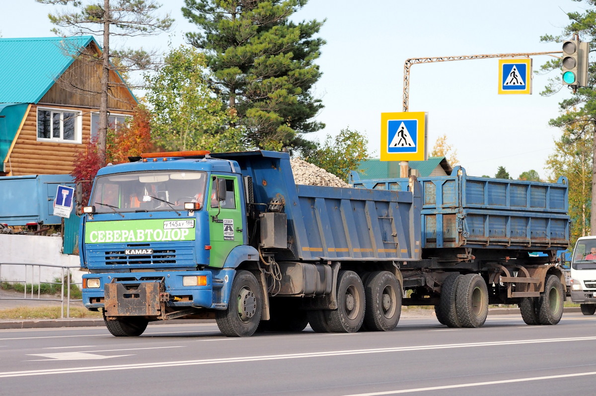 Ханты-Мансийский автоном.округ, № У 145 АУ 186 — КамАЗ-6520-06 [65200F]