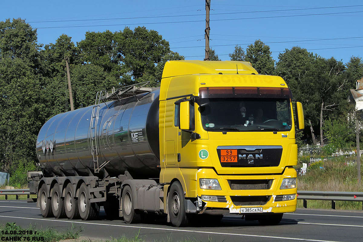 Рязанская область, № К 385 СА 62 — MAN TGX ('2007) 18.440