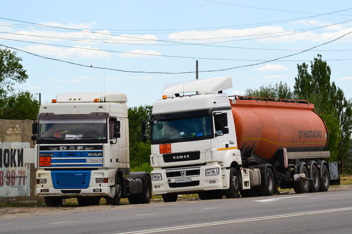 Волгоградская область, № С 150 МЕ 34 — DAF 95XF FT; Волгоградская область, № Е 969 КН 134 — КамАЗ-5490-S5