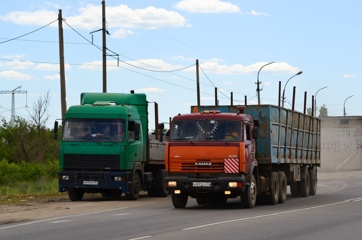 Волгоградская область, № А 831 СХ 34 — КамАЗ-54115-15 [54115R]