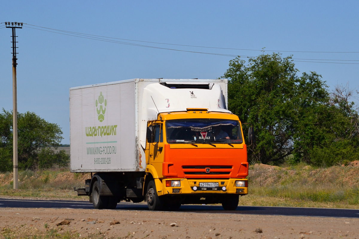 Волгоградская область, № А 219 КС 134 — КамАЗ-4308-H3