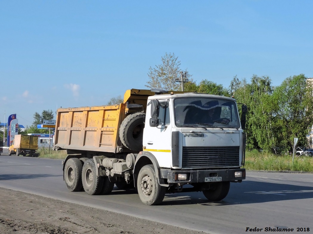 Челябинская область, № К 725 ОС 174 — МАЗ-5516A5