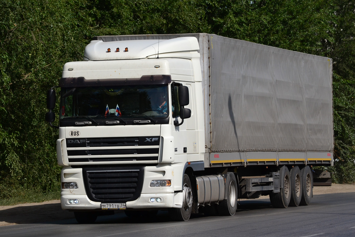 Волгоградская область, № М 791 ТВ 34 — DAF XF105 FT