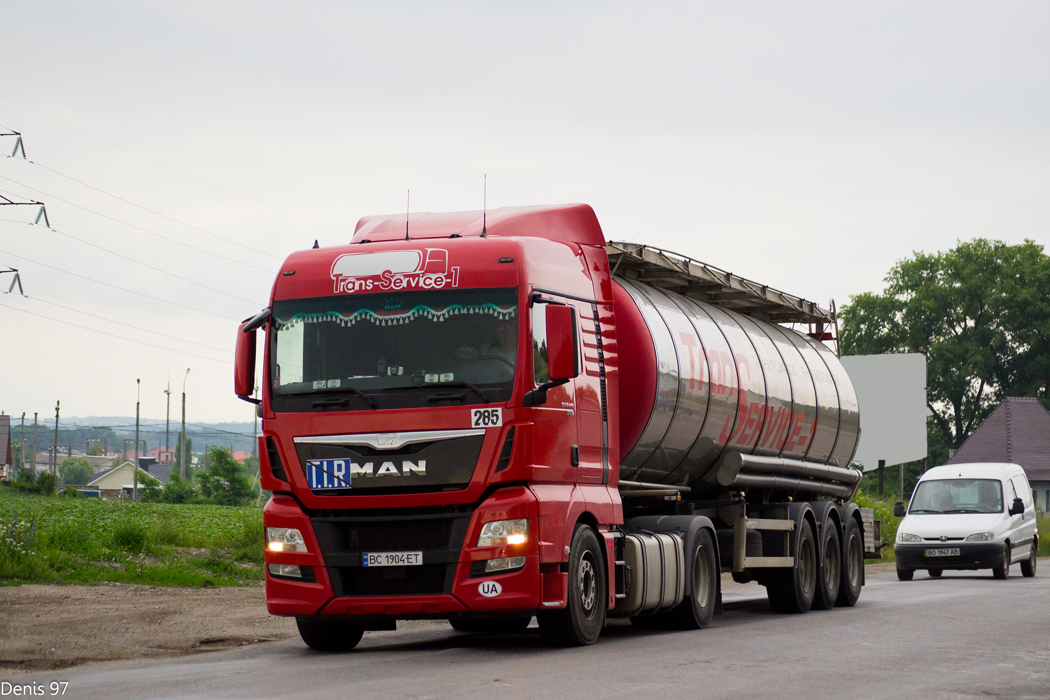 Львовская область, № 285 — MAN TGX ('2012) 18.440