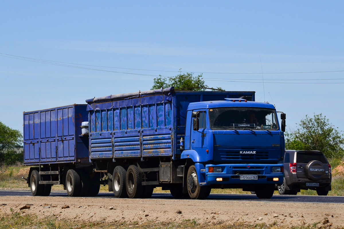 Ростовская область, № Т 514 УС 161 — КамАЗ-65117 (общая модель)