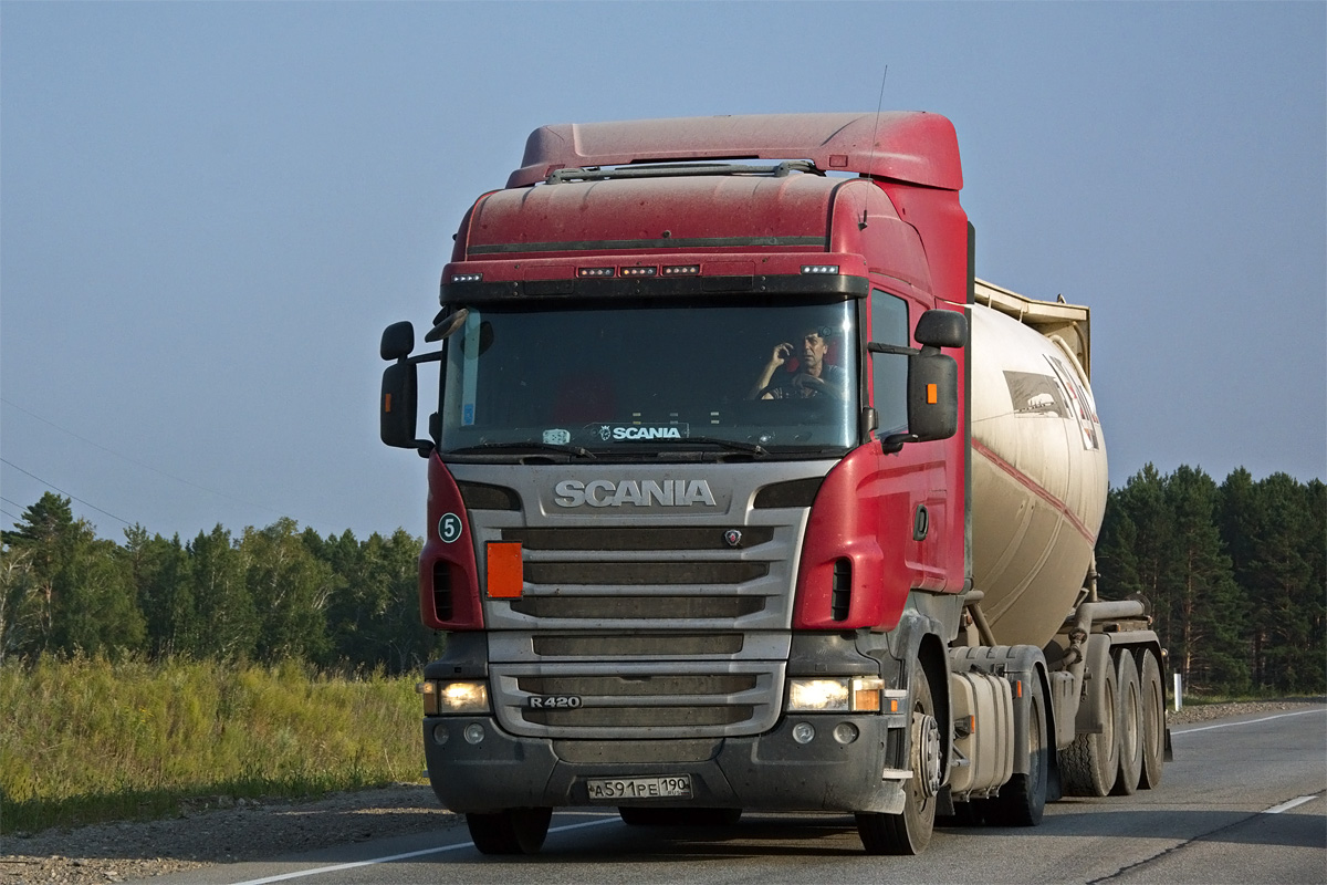 Московская область, № А 591 РЕ 190 — Scania ('2009) R420