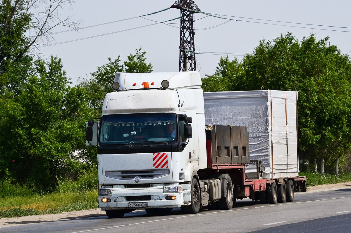 Волгоградская область, № С 754 НА 34 — Renault Premium ('1996)