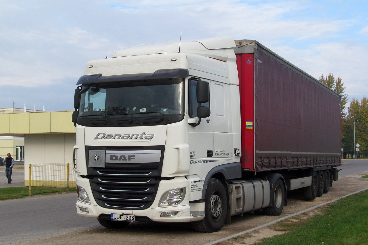 Литва, № JJF 206 — DAF XF Euro6 FT