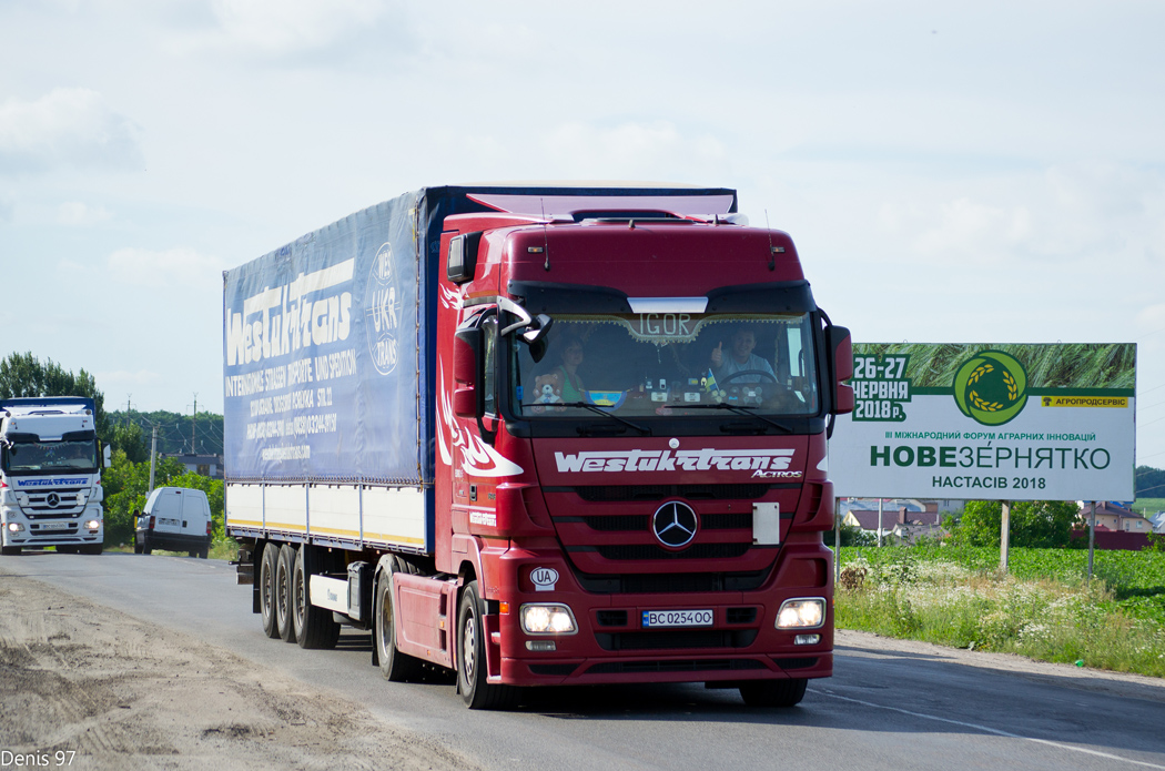 Львовская область, № ВС 0254 ОО — Mercedes-Benz Actros ('2009) 1846