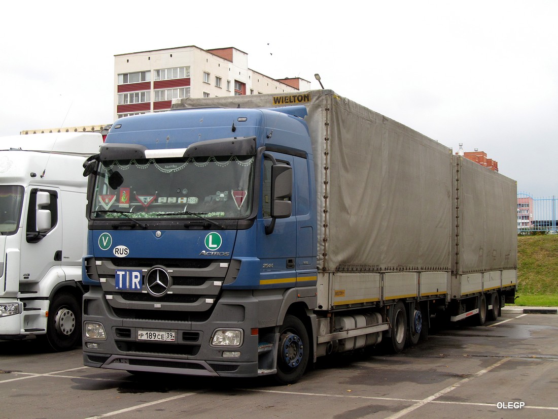 Калининградская область, № Р 189 СЕ 39 — Mercedes-Benz Actros ('2009) 2544