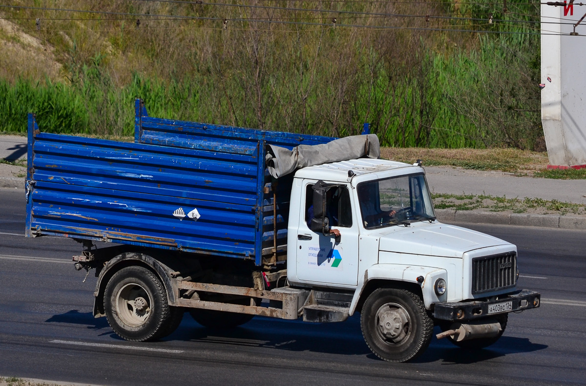 Волгоградская область, № А 403 ВС 134 — ГАЗ-3309