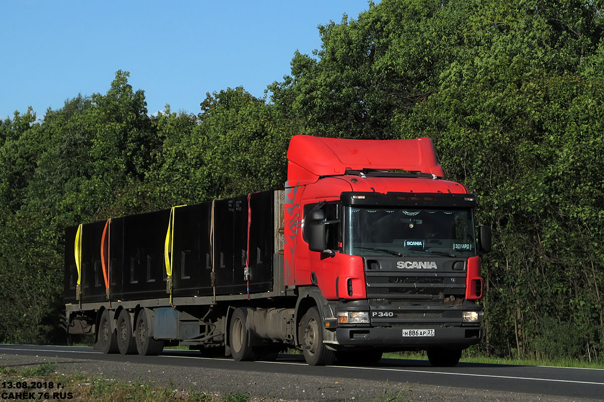 Ивановская область, № Н 886 АР 37 — Scania ('1996) P340