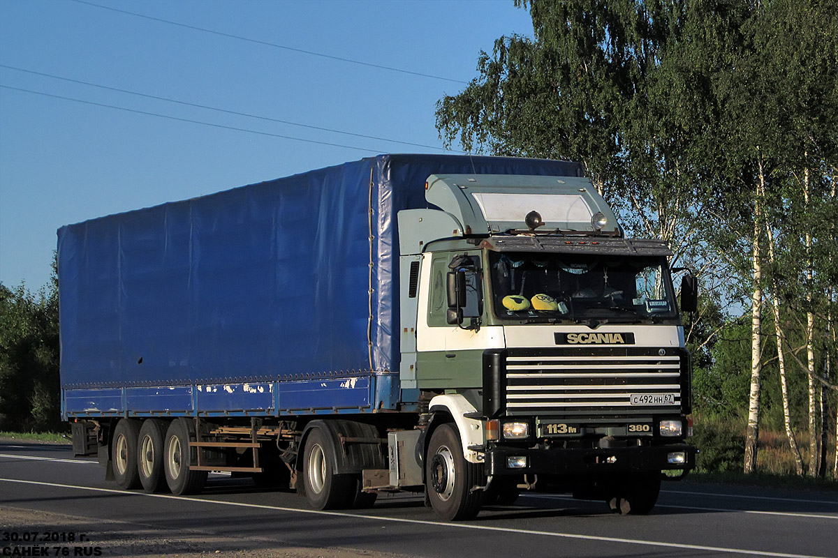 Смоленская область, № С 492 НН 67 — Scania (II) R113M