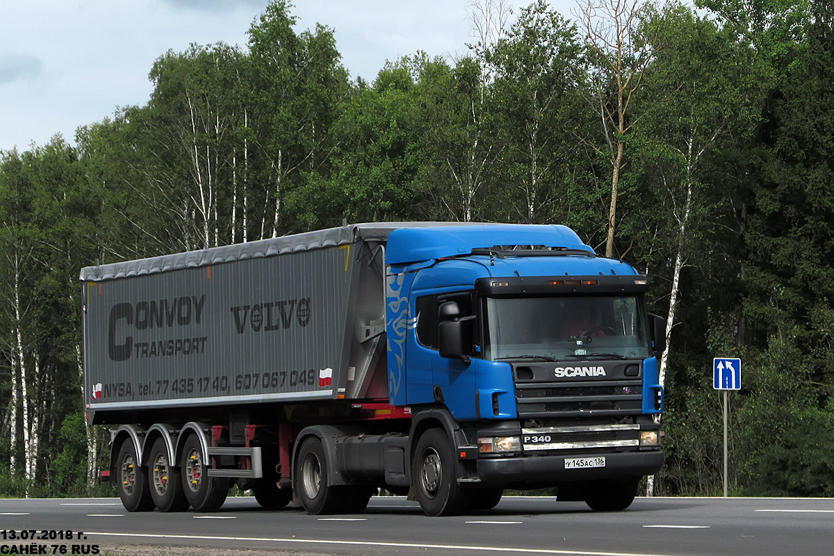 Воронежская область, № У 145 АС 136 — Scania ('1996) P340