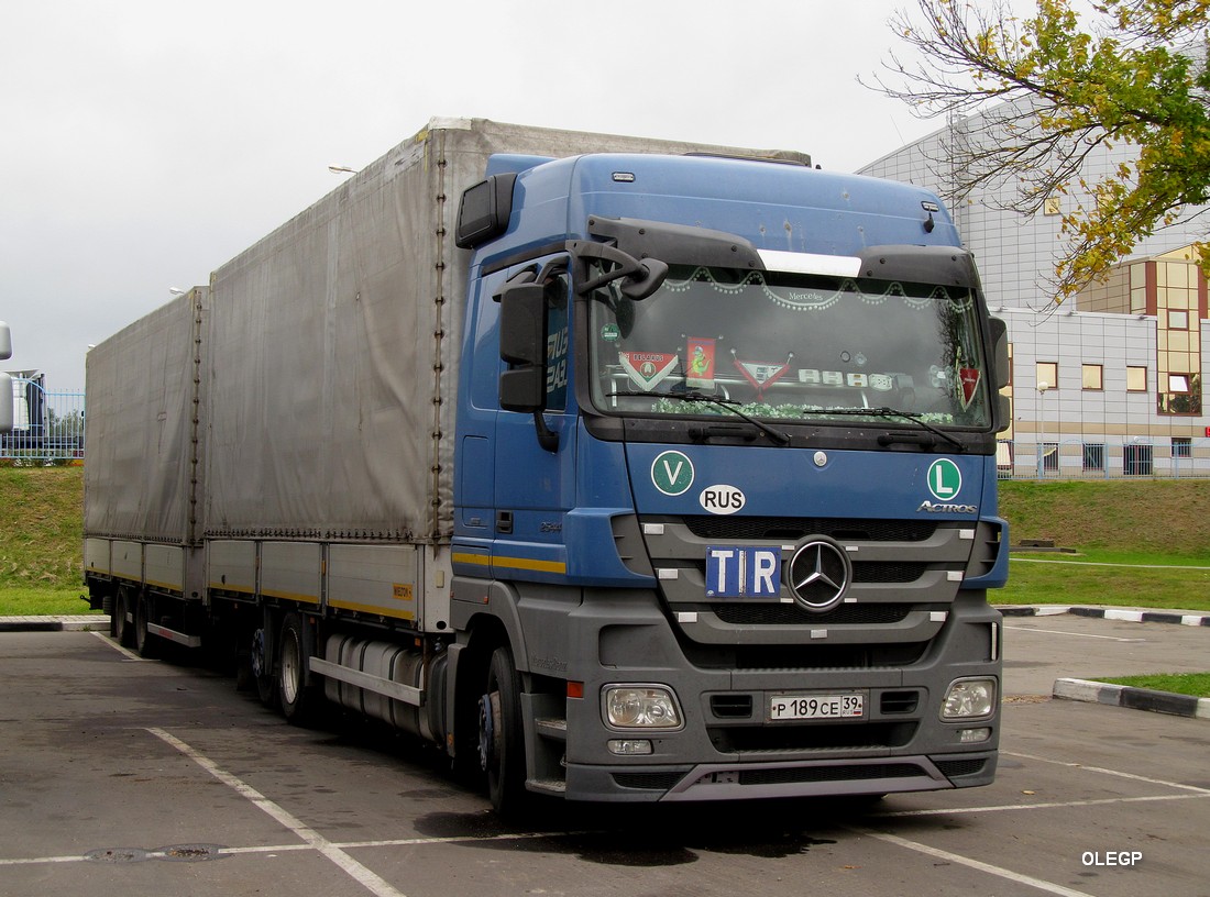 Калининградская область, № Р 189 СЕ 39 — Mercedes-Benz Actros ('2009) 2544