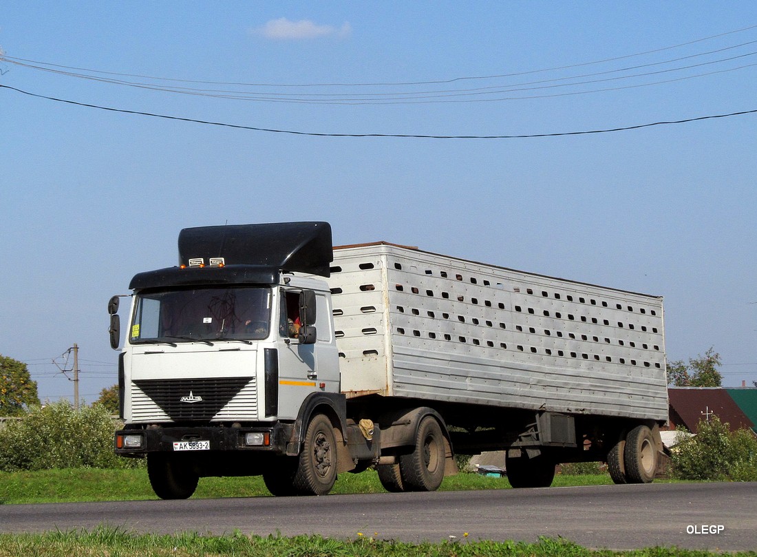 Витебская область, № АК 5893-2 — МАЗ-5432 (общая модель)