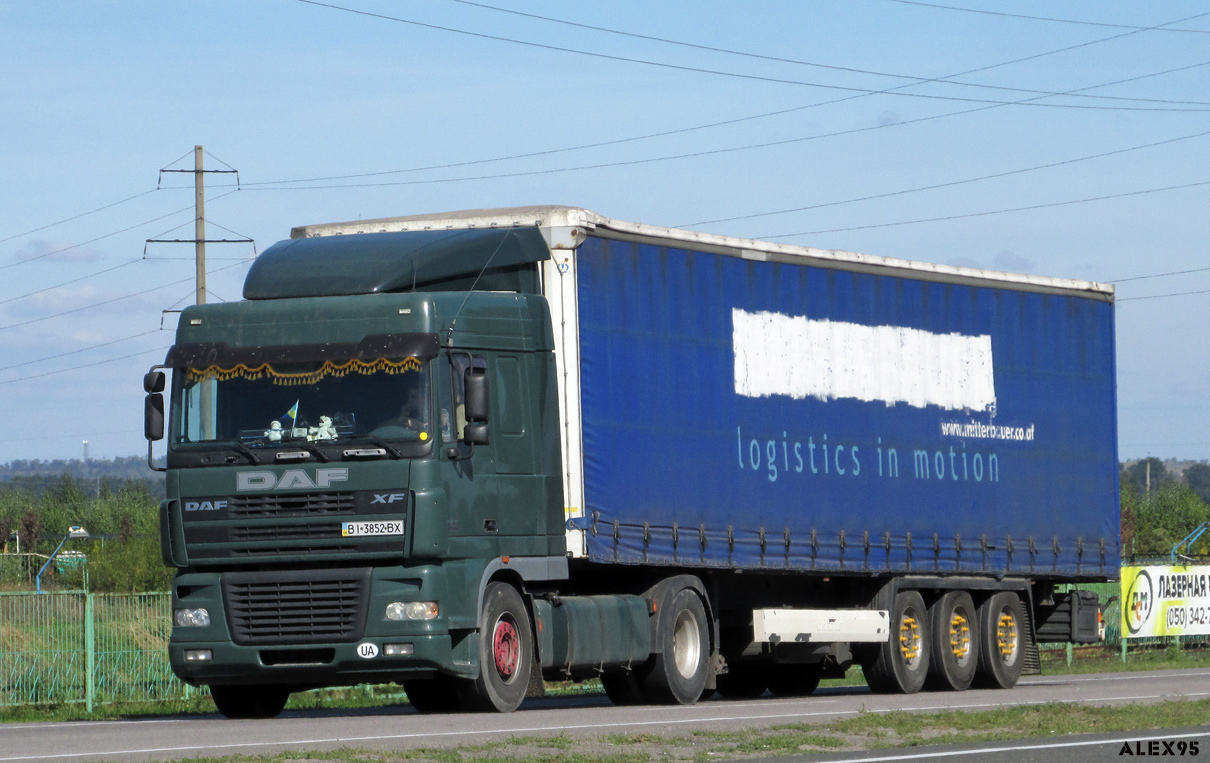 Полтавская область, № ВІ 3852 ВХ — DAF XF95 FT